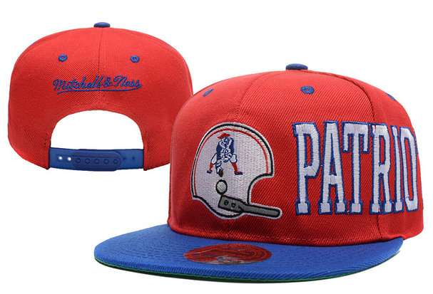 New England Patriots Snapback Red Hat LX 0620